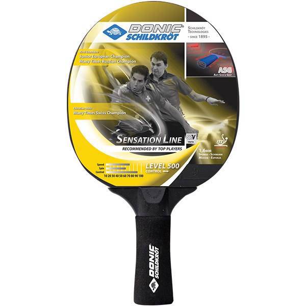 راکت پینگ پنگ دانیک شیلدکروت مدل Sensation Line Level 500 کد 724403، Donic Schildkrot Sensation Line Level 500 724403 Ping Pong Racket