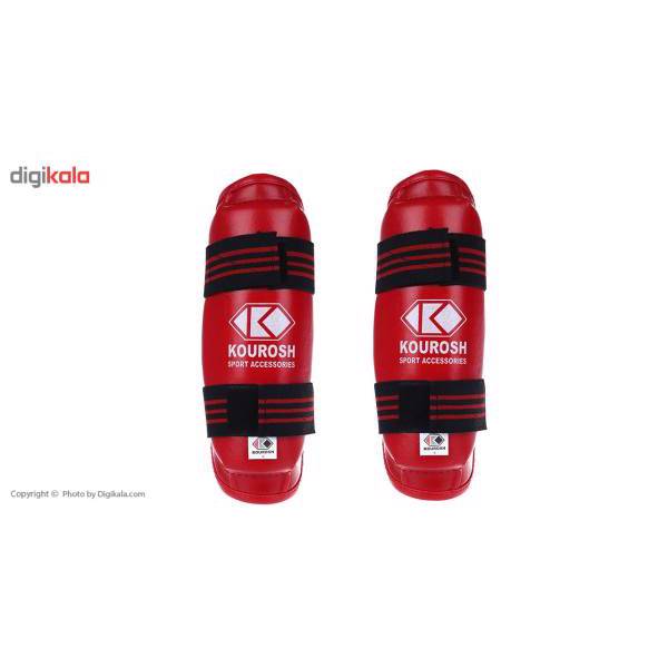 ساق بند تکواندو کوروش سایز Small، Kourosh Taekwondo Shin Guards Size Small