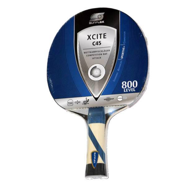 راکت پینگ پنگ سانفلکس مدل XCITE C45 LEVEL 800، SunfleX XCITE C45 LEVEL 800 Ping Pong Racket