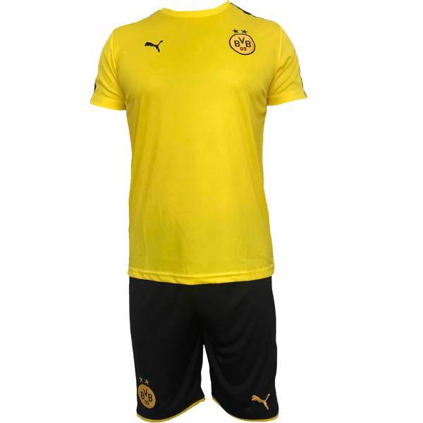 پیراهن و شورت ورزشی مردانه پوما مدل Borussia Dortmund bvb09، Poma set short and tshirt for men