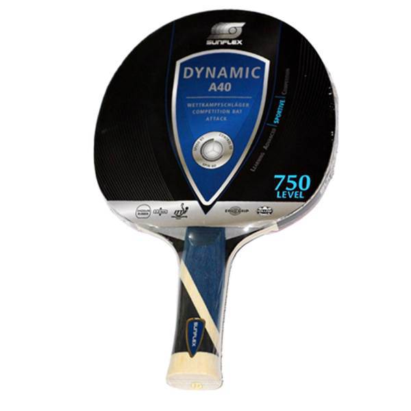 راکت پینگ پنگ سانفلکس مدل DYNAMIC A40 LEVEL750، SunfleX DYNAMIC A40 LEVEL750 Ping Pong Racket