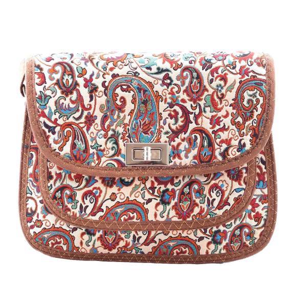 کیف رودوشی ترمه یزد مدل رزیتا، termeh shoulder bag rosita model