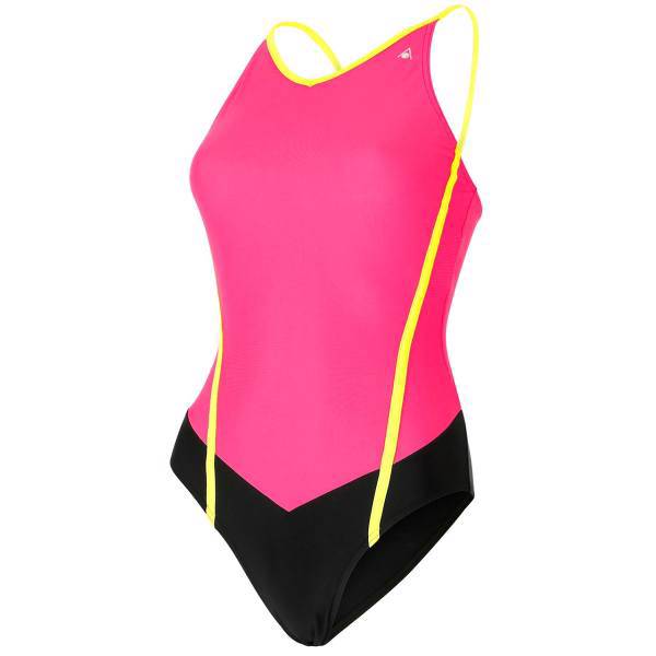 مایو زنانه آکوا اسفیر مدل Nancy Bright Pink Black Yellow، Aqua Sphere Nancy Bright Pink Black Yellow Swimsuit For Women
