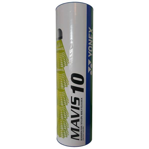 توپ بدمینتون یونکس مدل زرد فسفری Mavis 10 بسته 6 عددی، Yonex Yellow Mavis 10 Badminton Ball Pack of 6