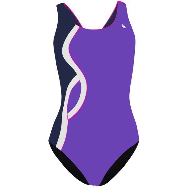 مایو زنانه آکوا اسفیر مدل Abby Navy Blue Purple White، Aqua Sphere Abby Navy Blue Purple White Swimsuit For Women