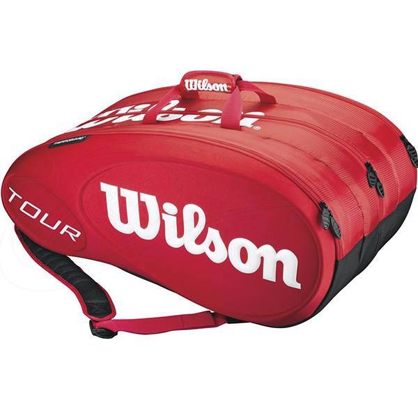 ساک تنیس ویلسون مدل Tour Molded 15 PK Red، Wilson Tour Molded 15 PK Red Tennis Bag