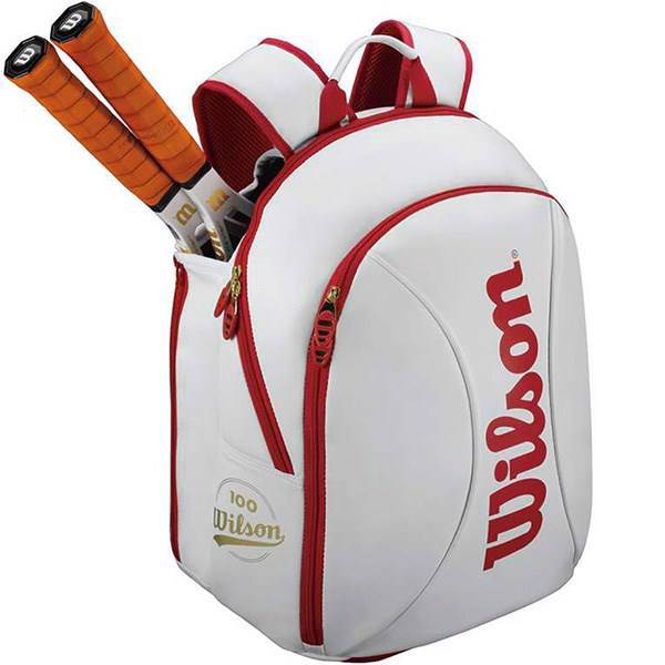 کوله پشتی تنیس ویلسون مدل 100YR Tour S WH، Wilson 100YR Tour S WH Tennis Backpack