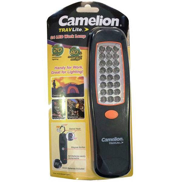 چراغ قوه کملیون مدل Trav Lite 24 LED کد SL5240، Camelion Trav Lite 24 LED SL5240 Camping Flashlight