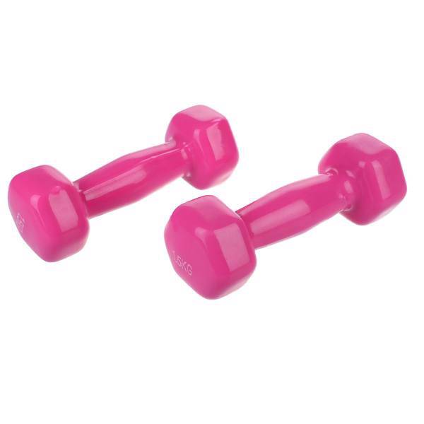 دمبل ایروبیک روکش‌ دار 1.5 کیلوگرمی بسته دو عددی، Double Coated Aerobics Dumbbell 1.5 Kg Pack Of 2