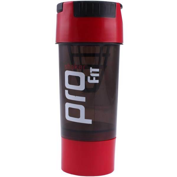 شیکر پرو فیت مدل Black And Red ظرفیت 0.4 لیتر، Pro Fit Black And Red Shaker 0.4 Litre