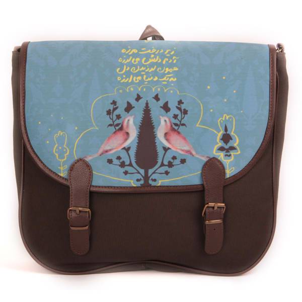 کیف رو دوشی فرفره مدل درخت مرزه