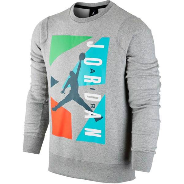 تی شرت مردانه نایکی مدل Air Jordan Block Fleece Crew، Nike Air Jordan Block Fleece Crew T-shirt For Men