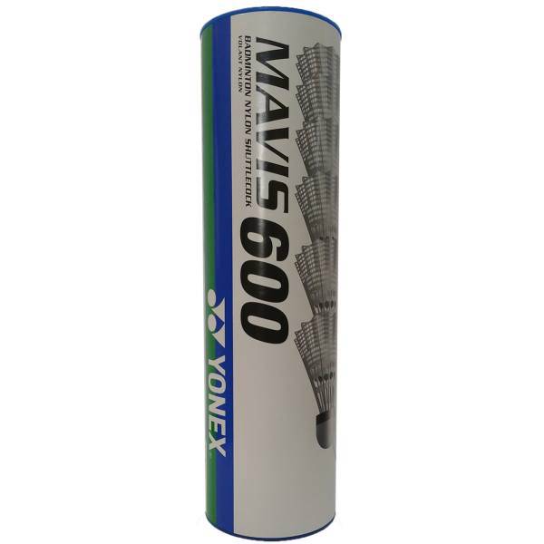 توپ بدمینتون یونکس مدل سفید Mavis 600 بسته 6 عددی، Yonex white Mavis 600 Badminton Ball Pack of 6