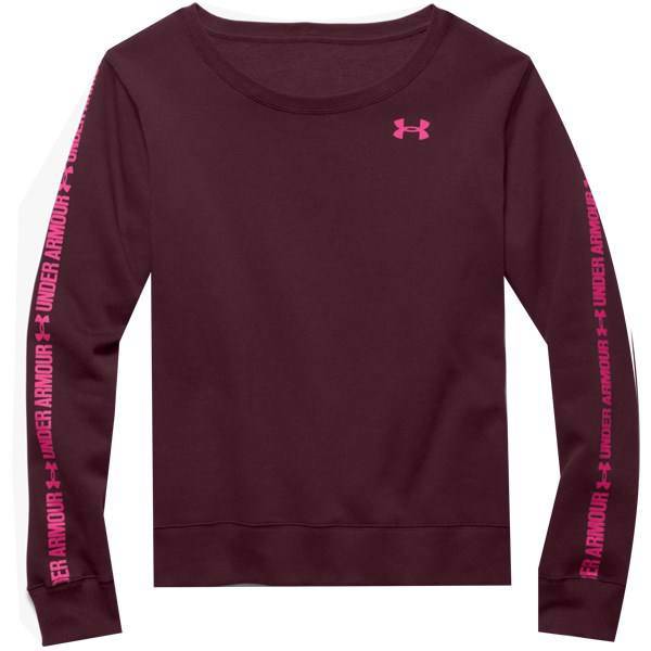 تی شرت زنانه آندر آرمور مدل UA Cotton Fleece Branded Graphic Crew، Under Armour UA Cotton Fleece Branded Graphic Crew T-shirt For Women