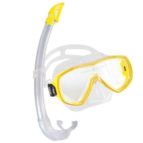 مجموعه ماسک و اسنورکل کرسی مدل Onda Mare Yellow، Cressi Onda Mare Yellow Snorkeling Set