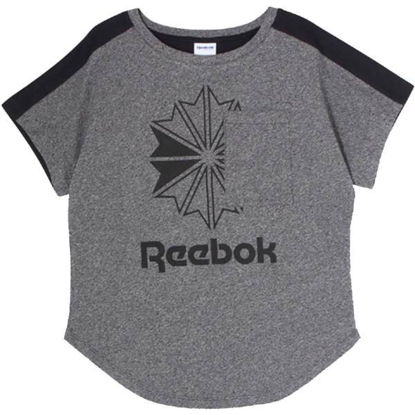 تی شرت زنانه ریباک مدل Starcrest Pocket Graphit، Reebok Starcrest Pocket Graphit T-Shirt For Women