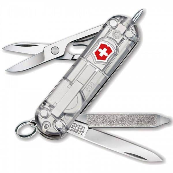 چاقوی ویکتورینوکس مدل Sign Lite Silver Tech کد 06226T7، Victorinox Sign Lite Silver Tech 06226T7 Knife