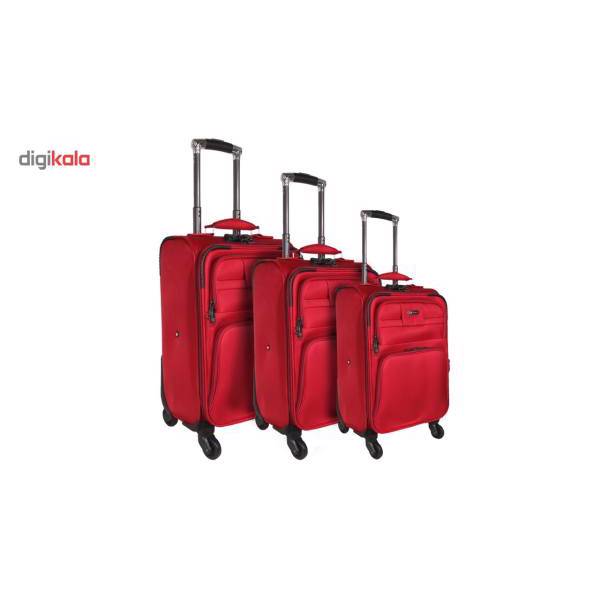 مجموعه سه عددی چمدان کامل مدل 3-6012، Kamel 6012-3 Luggage 3 Pcs Trolley Case And Luggage