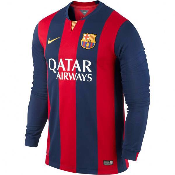 پیراهن تیم بارسلونا نایکی مدل FCB Home Stadium، Nike FCB Home LS Stadium Jersey Teams For Men