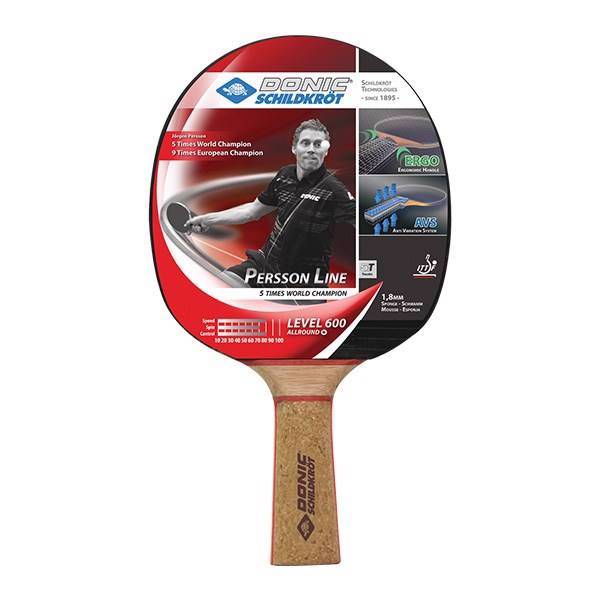 راکت پینگ پنگ دانیک شیلدکروت مدل Persson Line Level 600 کد 738460، Donic Schildkrot Persson Line Level 600 738460 Ping Pong Racket