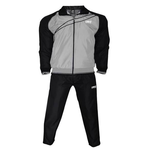 ست گرمکن و شلوار مردانه 1991 اس دبلیو مدل Bresident Blackgray