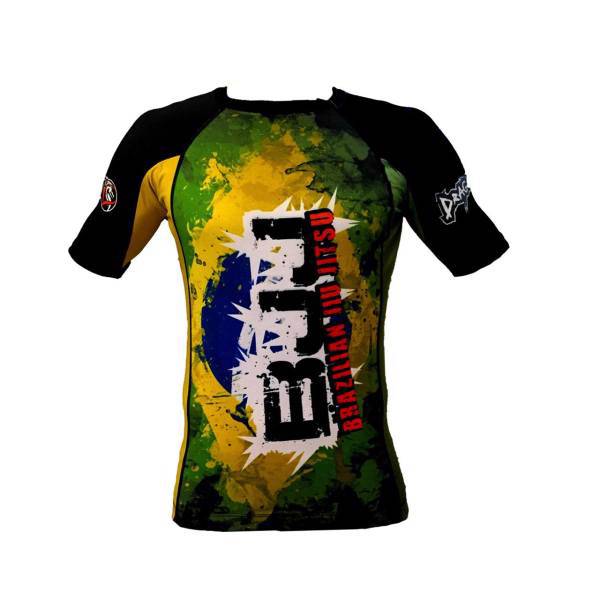 تی شرت آستین کوتاه ورزشی مردانه دراگون دو مدل Rashguard Brasil، Dragon Do Rashguard Brasil Short Sleeve T-Shirt For men