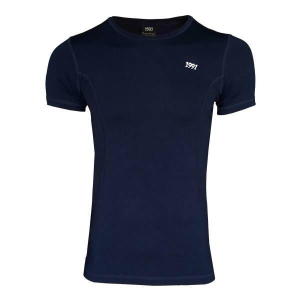 تی‌شرت ورزشی مردانه 1991 اس دبلیو مدل Base Layer Short NavyBlue
