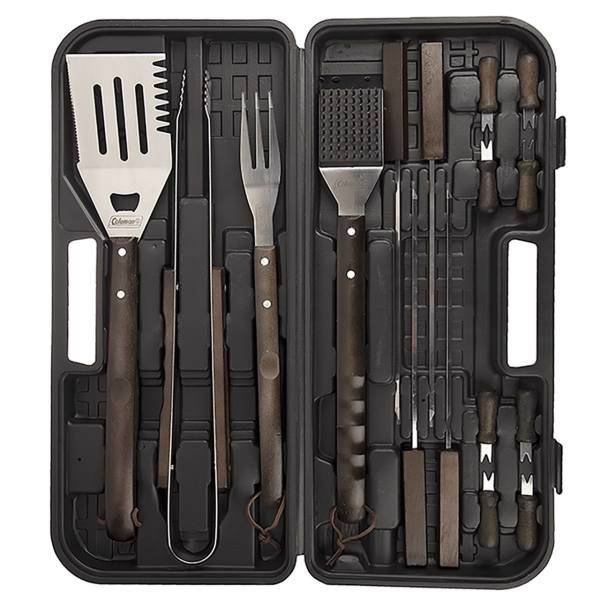مجموعه شانزده عددی لوازم باربیکیو کلمن مدل C04B872، Coleman C04B872 Sixteen Piece BBQ Tool Set