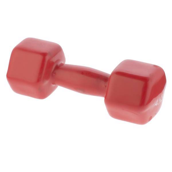 دمبل ایروبیک روکش‌دار 4 کیلوگرمی بسته دوعددی، Double Coated Aerobics Dumbbell 4 Kg Pack Of 2