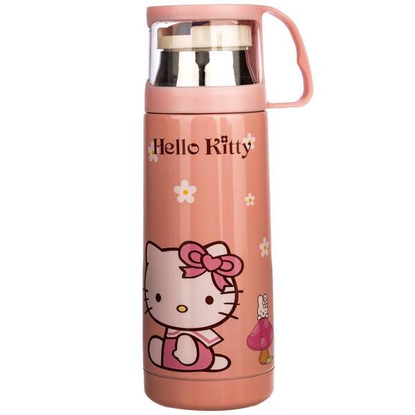 فلاسک کودک مدل Hello Kitty 18181 ظرفیت 350 میلی لیتر، Hello Kitty 18181 Baby Vacuum Bottle 350ml