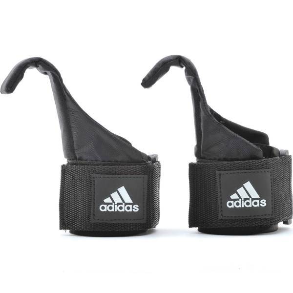 مچ بند حلقه ای وزنه برداری آدیداس مدل ADGB-12140، Adidas Hook Lifting Straps ADGB-12140