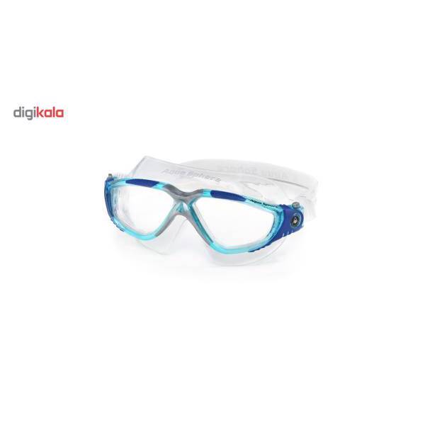 عینک شنای آکوا اسفیر مدل Vista لنز شفاف، Aqua Sphere Vista Clear Lens Swimming Goggles
