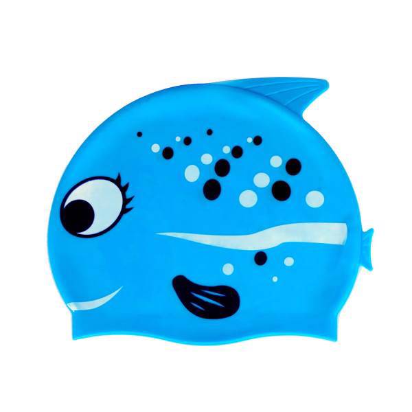 کلاه شنا بچگانه دیارا مدل Happy Fish، Happy Fish Swimming Cap for Kids