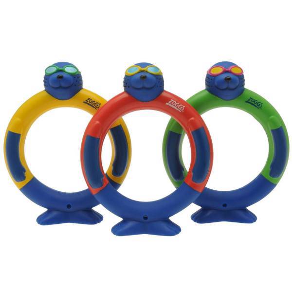 رینگ تفریحی زاگز مدل Zoggy Dive Rings بسته 3 عددی، Zoggs Zoggy Dive Rings Pack Of 3