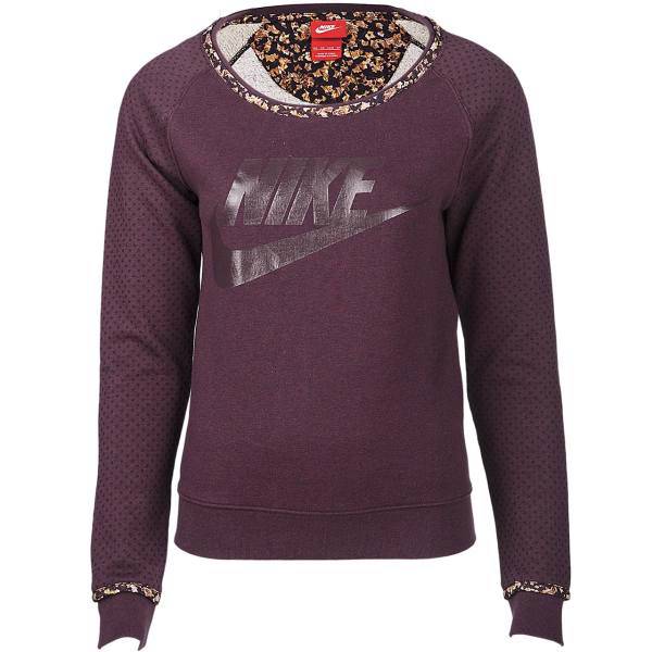 تی شرت زنانه نایکی مدل Libety Fleece Crew QS، Nike Libety Fleece Crew QS T-Shirt For Women