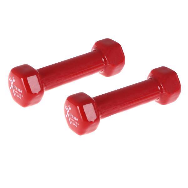 دمبل ایروبیک ایکس تریم مدل Fitness روکش‌ دار 0.5 کیلوگرمی بسته دو عددی، XTreme Fitness 0.5 Kg Aerobics Dumbbell Pack Of 2