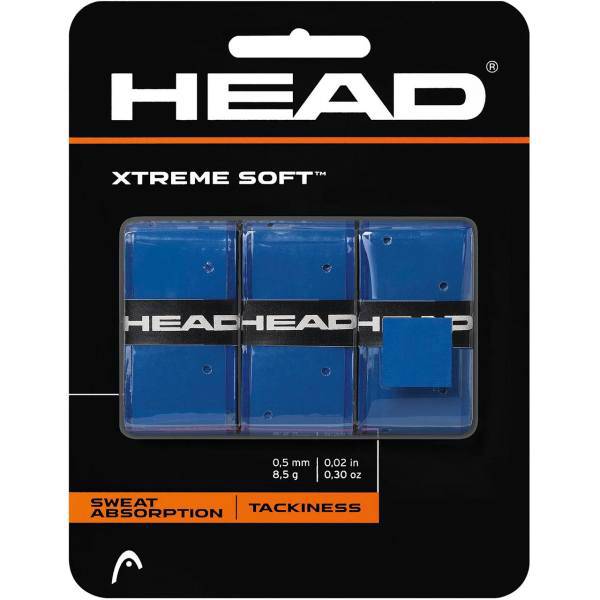 مجموعه 3 عددی اورگریپ راکت تنیس هد مدل Super Soft، Head Xtreme Soft Tennis Racket Overgrip 3 Pcs Set