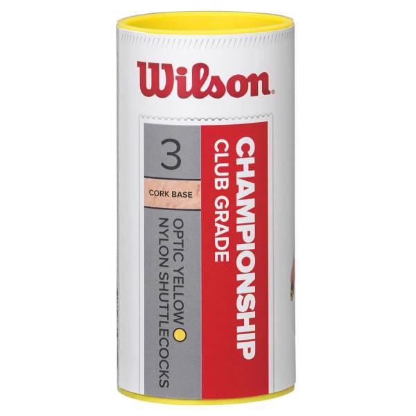 توپ بدمینتون ویلسون مدل Championship WH77 بسته 3 عددی، Wilson Championship WH77 Badminton Ball 3PC