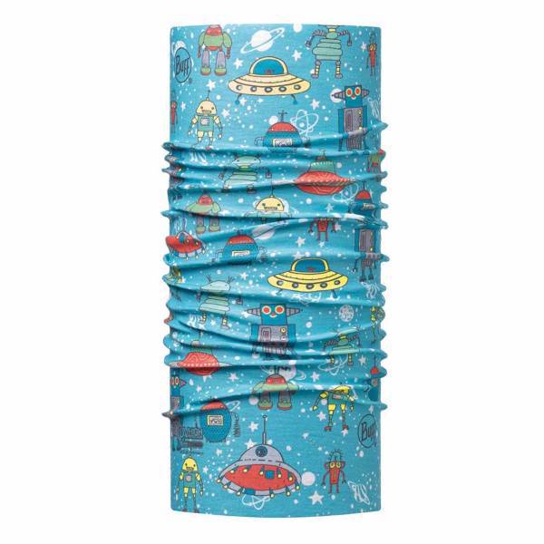 دستمال سر وگردن باف مدل 115088.707.10 BABY HIGH UV BUFF، SPACE ROBOTS BLUE