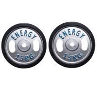 وزنه هالتر مدل E15 وزن 15کیلوگرم بسته دو عددی 15KG ENERGY