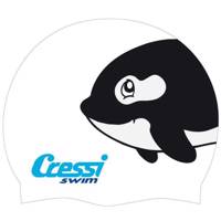 کلاه شنای بچه گانه کرسی مدل Junior Cap White Cressi Junior Cap White Swimming Cap
