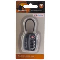 قفل رمزی سامسونیت مدل z34-038 TSA 3 Dail Cable Somsonite TSA 3 Dail z34-038 Cable Lock