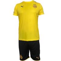 پیراهن و شورت ورزشی مردانه پوما مدل Borussia Dortmund bvb09 Poma set short and tshirt for men